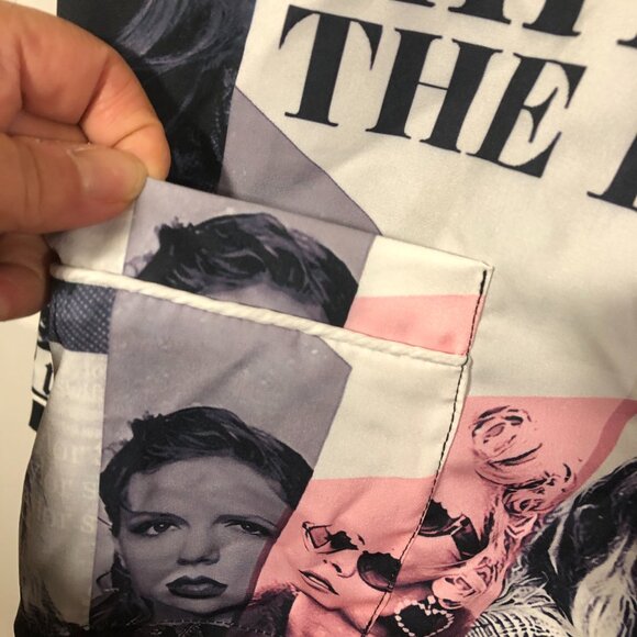 Taylor Swift women The Eras Tour top and bottom pajama set, M - Picture 6 of 12